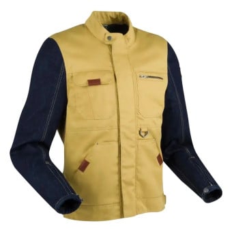 Blouson Moto Segura Osborn Beige Blue