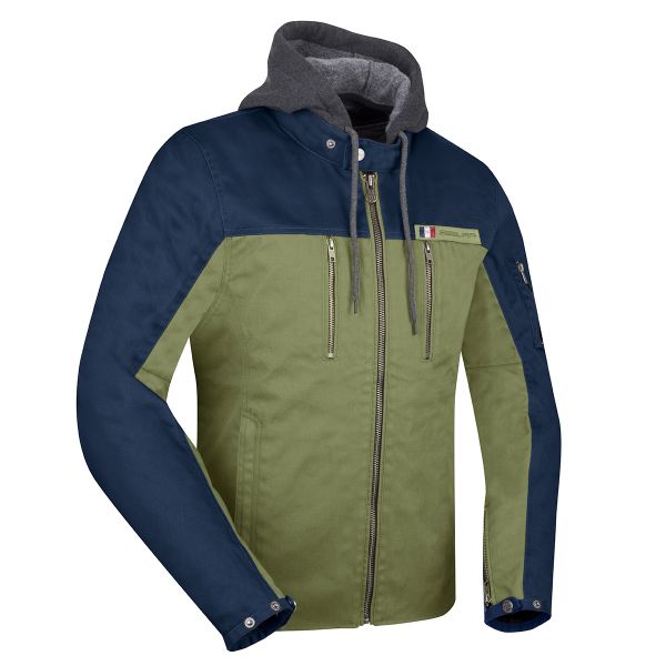 Blouson Moto Segura Presto Kaki Marine
