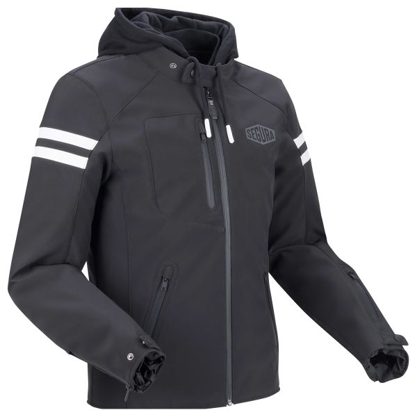 Blouson Moto Segura Ritchy Noir blanc