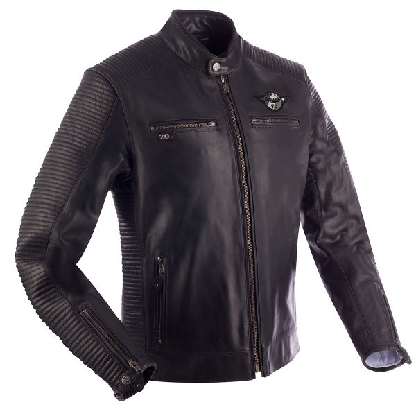 Blouson Moto Segura Riverton Black Grey