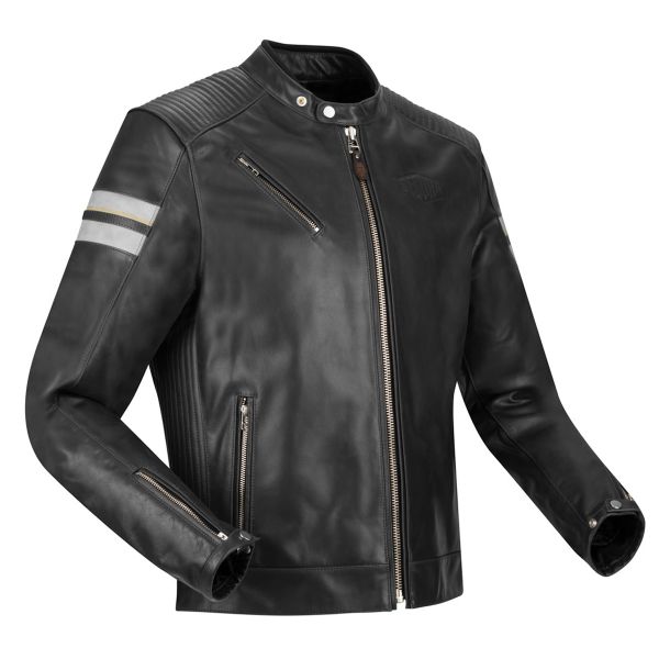 Blouson Moto Segura Romeo Black White