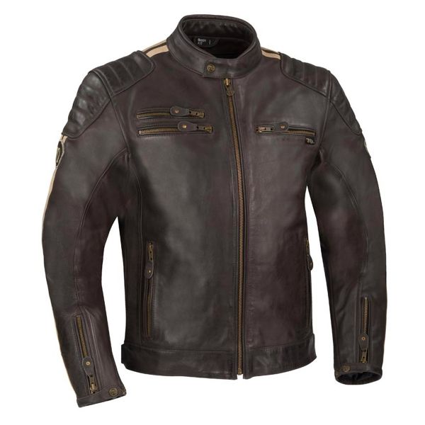 Blouson Moto Segura Ventura Brown Beige