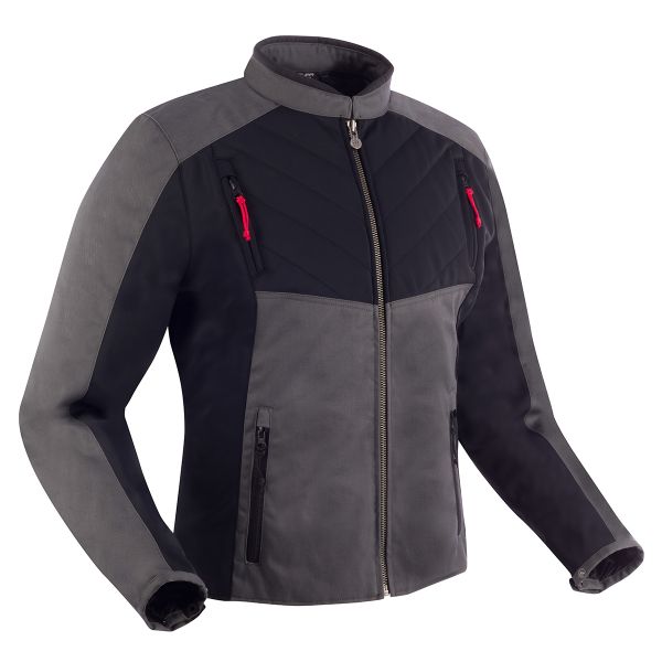 Blouson Moto Segura Volt Grey Black