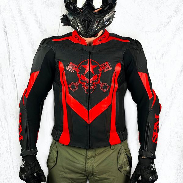 Blouson Moto SPARTMOTARD SPM Stars Red 13