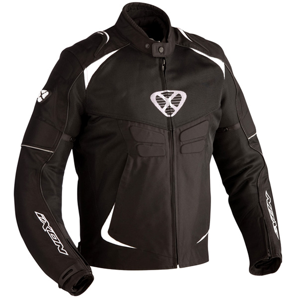 Blouson Moto Ixon Sismic Sport Noir Blanc
