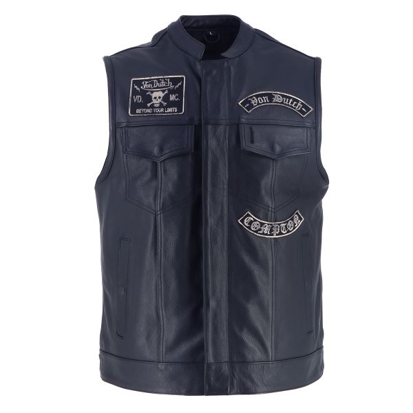 Blouson Moto Von Dutch Apache Leather Noir