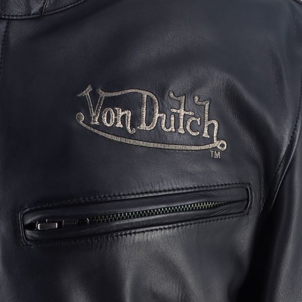 Von Dutch Basic Leather Rag Noir