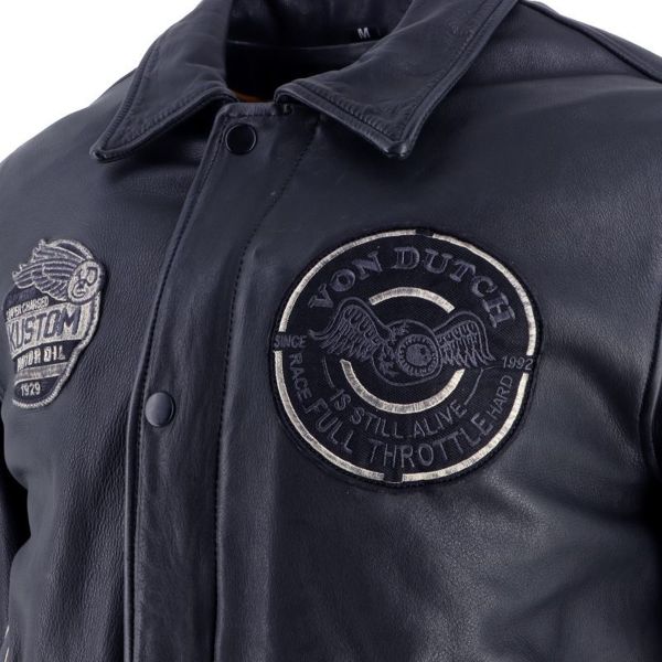 Von Dutch Brooklyn Leather Wash Black