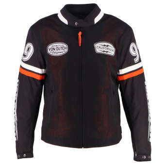 Blouson Moto Von Dutch California Black White