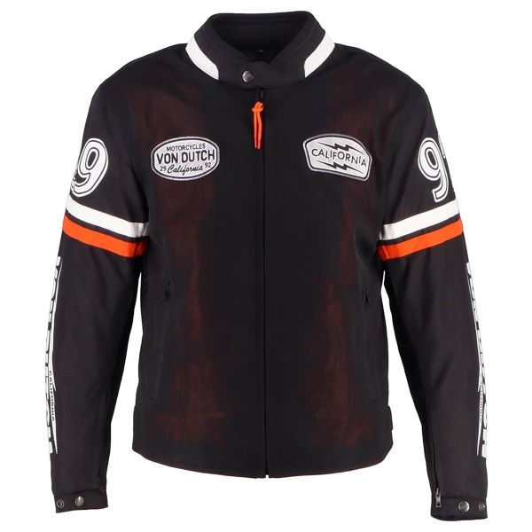 Blouson Moto Von Dutch California Black White