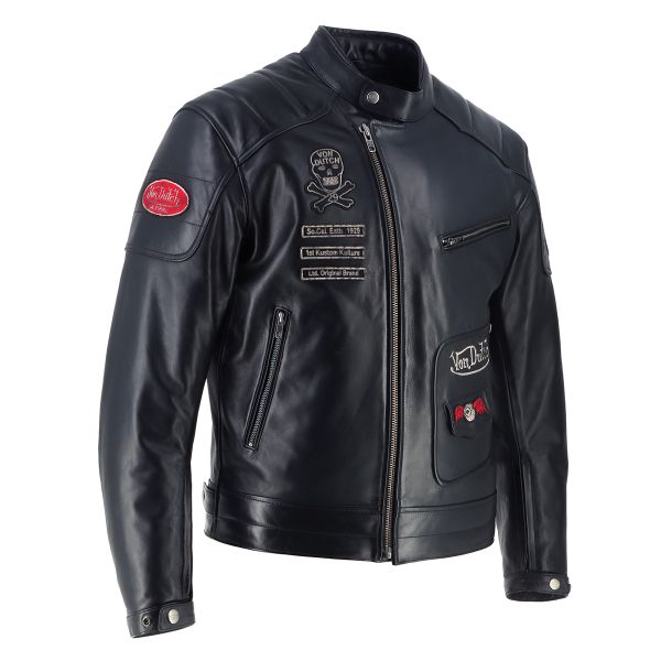 Von Dutch Coliseum Leather Rag Noir