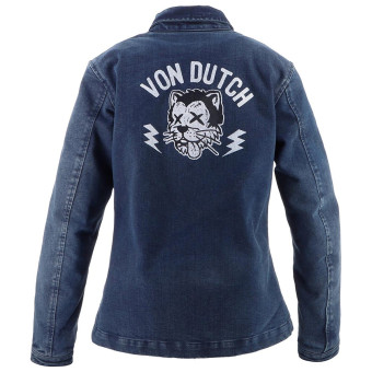 Von Dutch Pussycat Coton Denim Blue Dirty