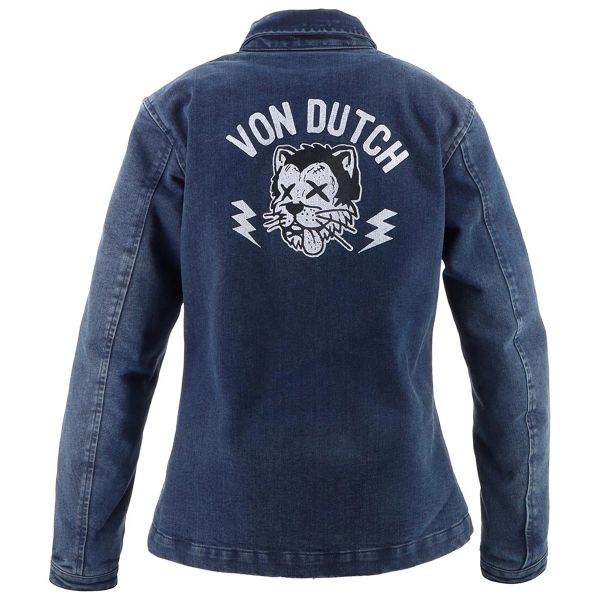 Von Dutch Pussycat Coton Denim Blue Dirty