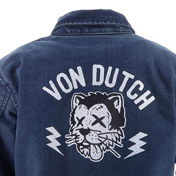 Von Dutch Pussycat Coton Denim Blue Dirty