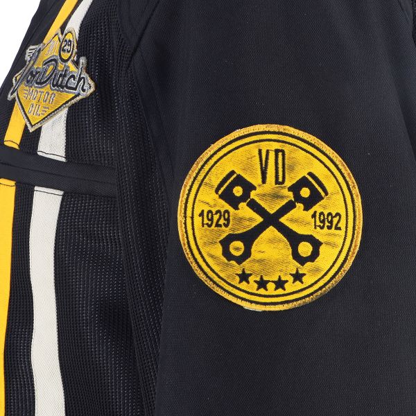 Von Dutch Speed Racer Air T-Mesh Noir Blanc Jaune