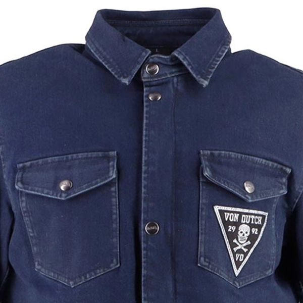 Von Dutch Stray Cat Coton Denim Blue Dirty