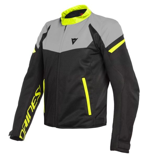 Blouson Moto Dainese Bora Air Black Magnesio Matt Fluo Yellow