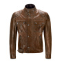 Blouson Moto Belstaff Brooklands Leather Burnt Cureo