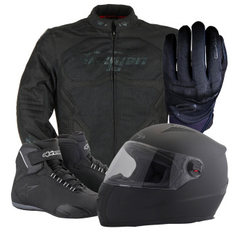Blouson Moto Stormer Pack Equipement Permis Moto Eco 6