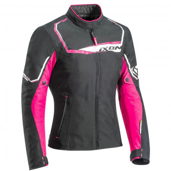 Blouson Moto Ixon Challenge Lady Black Fushia