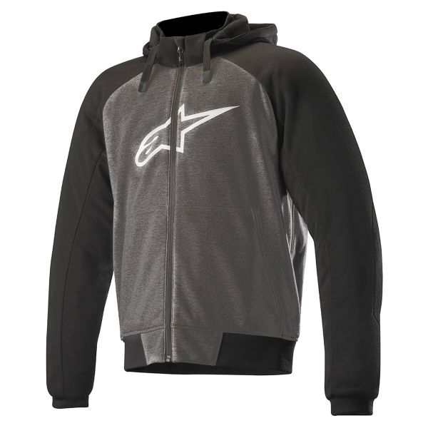 S Noir//Anthracite Alpinestars Blouson moto Chrome Sport Hoodie Anthracite Black White