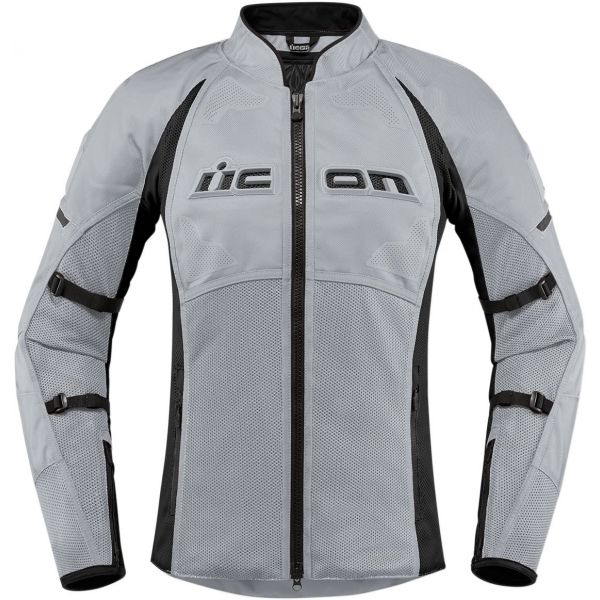 Blouson Moto ICON Contra 2 Woman Grey