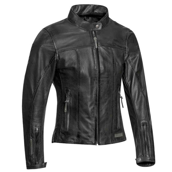 Blouson Moto Ixon Crank Air Lady Noir Blouson Moto Ixon Crank Air Lady Noir