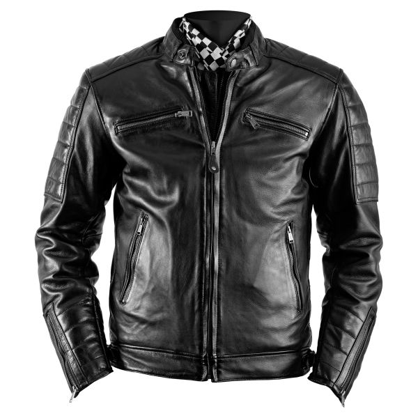 Blouson Moto Helstons Cruiser Leather Rag Black