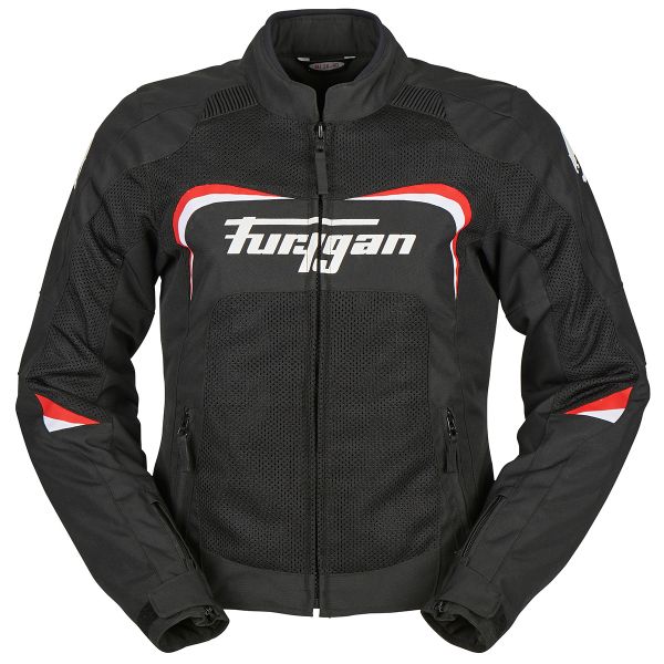 Blouson Moto Furygan Cyane Vented Black White Red