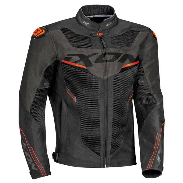 Blouson Moto Ixon Draco Black Anthracite Orange Blouson Moto Ixon Draco Black Anthracite Orange