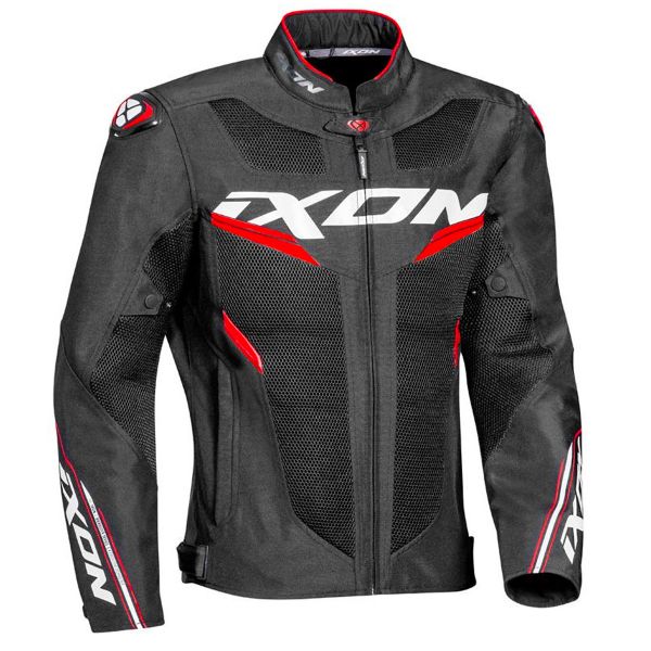 Blouson Moto Ixon Draco Black White Red Blouson Moto Ixon Draco Black White Red