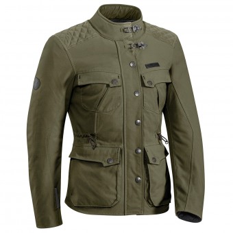 Equipement moto Ixon | Equipement scooter Ixon kaki Veste Ixon Ontario Lady kaki, manteau moto, femme