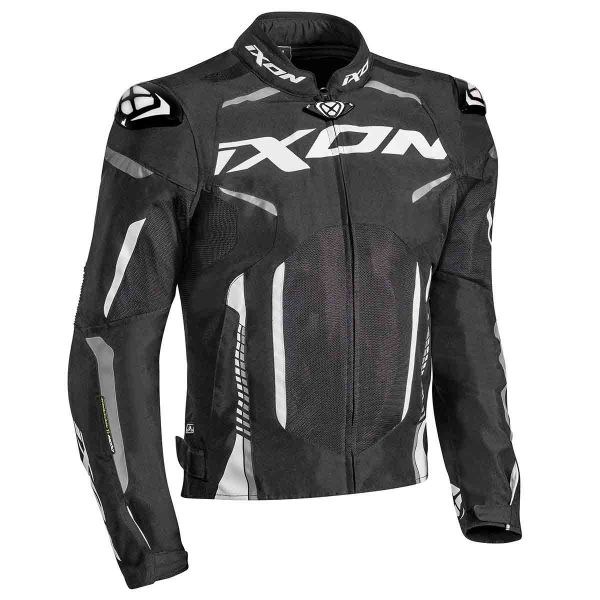 Blouson Moto Ixon Gyre Noir Blanc