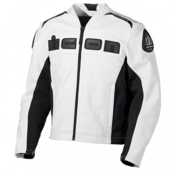 Blouson Moto ICON Accelerant Jacket White