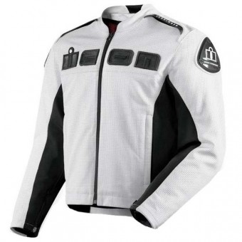 Blouson Moto ICON Accelerant Perforated White