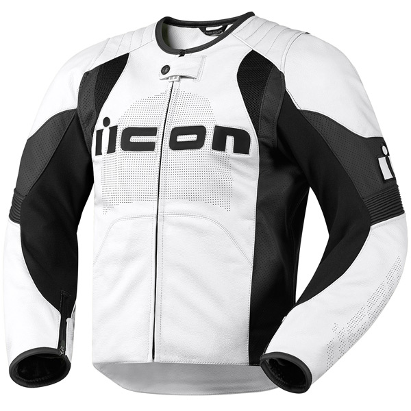 Blouson Moto ICON Overlord Jacket White