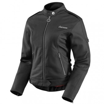Blouson Moto ICON Hella Leather Jacket Black