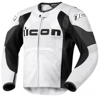 Blouson Moto ICON Overlord Prime White