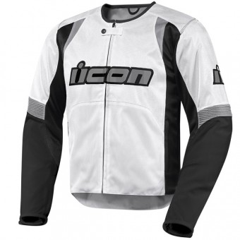 Blouson Moto ICON Overlord White