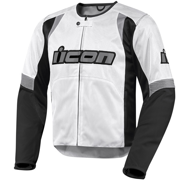 Blouson Moto ICON Overlord White