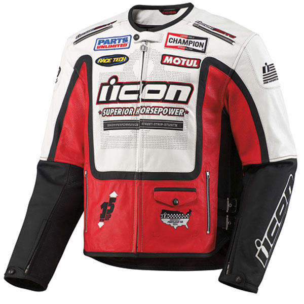 Blouson Moto ICON Victory Hero Red