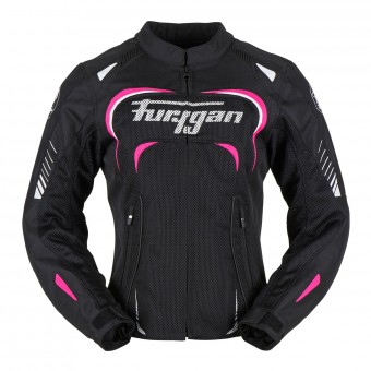 Blouson Moto Furygan Kiara Vented Lady Black Pink Blouson Moto Furygan Kiara Vented Lady Black Pink