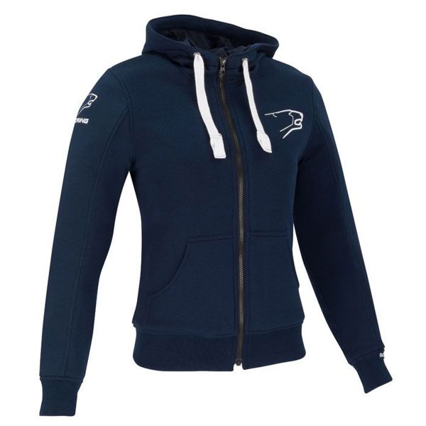 Blouson Moto Bering Lady Hoodiz Blue