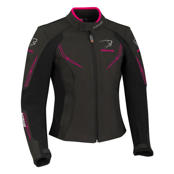 Blouson Moto Bering Lady Kalina Black Fuchsia Blouson Moto Bering Lady Kalina Black Fuchsia