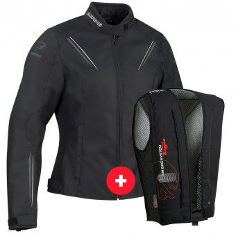 Blouson Moto Bering Lady Meryll Black + Fury Air Bag System Blouson Moto Bering Lady Meryll Black + Fury Air Bag System