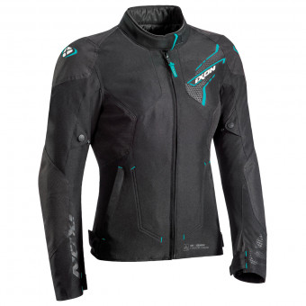 Blouson Moto Ixon Luthor Lady Black Emeraude