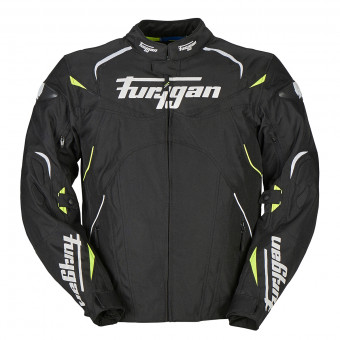 Blouson Moto Furygan Narval Black White Yellow
