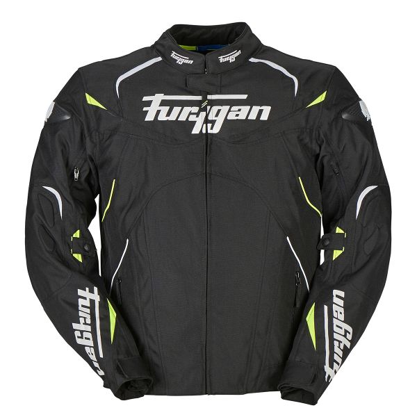 Blouson Moto Furygan Narval Black White Yellow