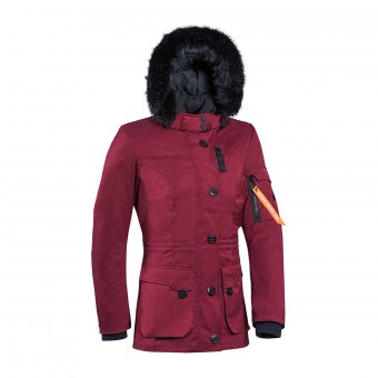 Blouson Moto Ixon Ontario Bordeaux Femme