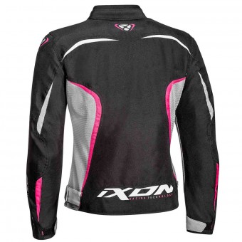 Ixon Giacca Moto Cool Air Lady Grigio Fucsia Taglia XS